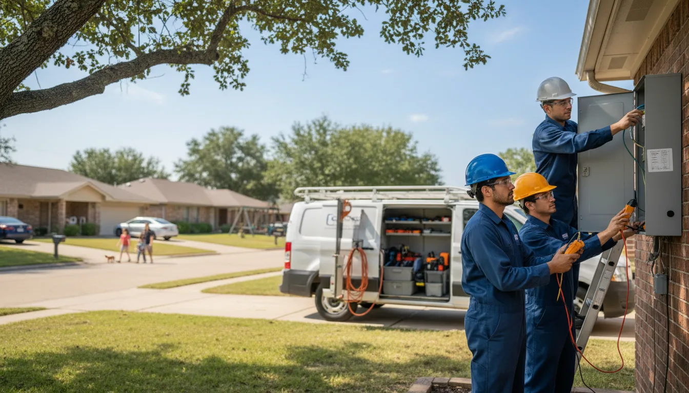 Certified electrician providing emergency electrical services in Vanderpool, TX